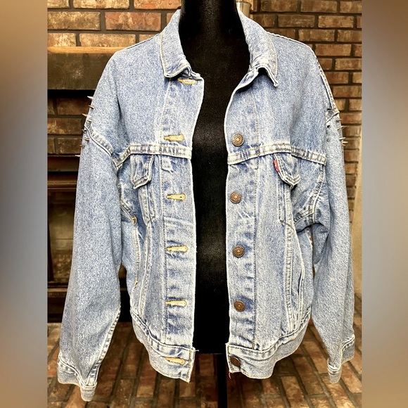 Levi’s Vintage Studded Denim Jacket - Picture 1 of 7